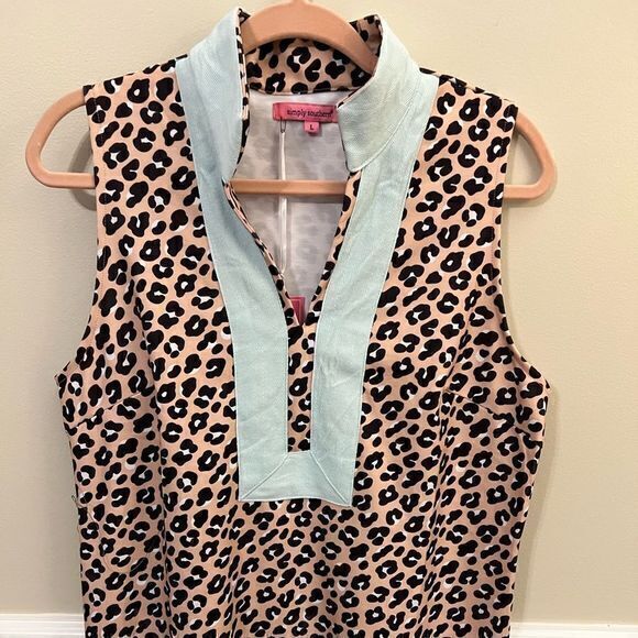 NWT Simply Southern Women's Tunic Shift Dress Leopard Print Multicolor Large - Picture 3 of 5
